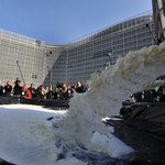 "Mleczne jezioro" rozlane w Brukseli