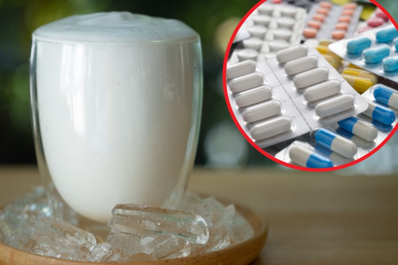 Mleko może osłabiać działanie antybiotyków, a wzmagać działanie leków na nadciśnienie tętnicze czy depresję /123RF/PICSEL