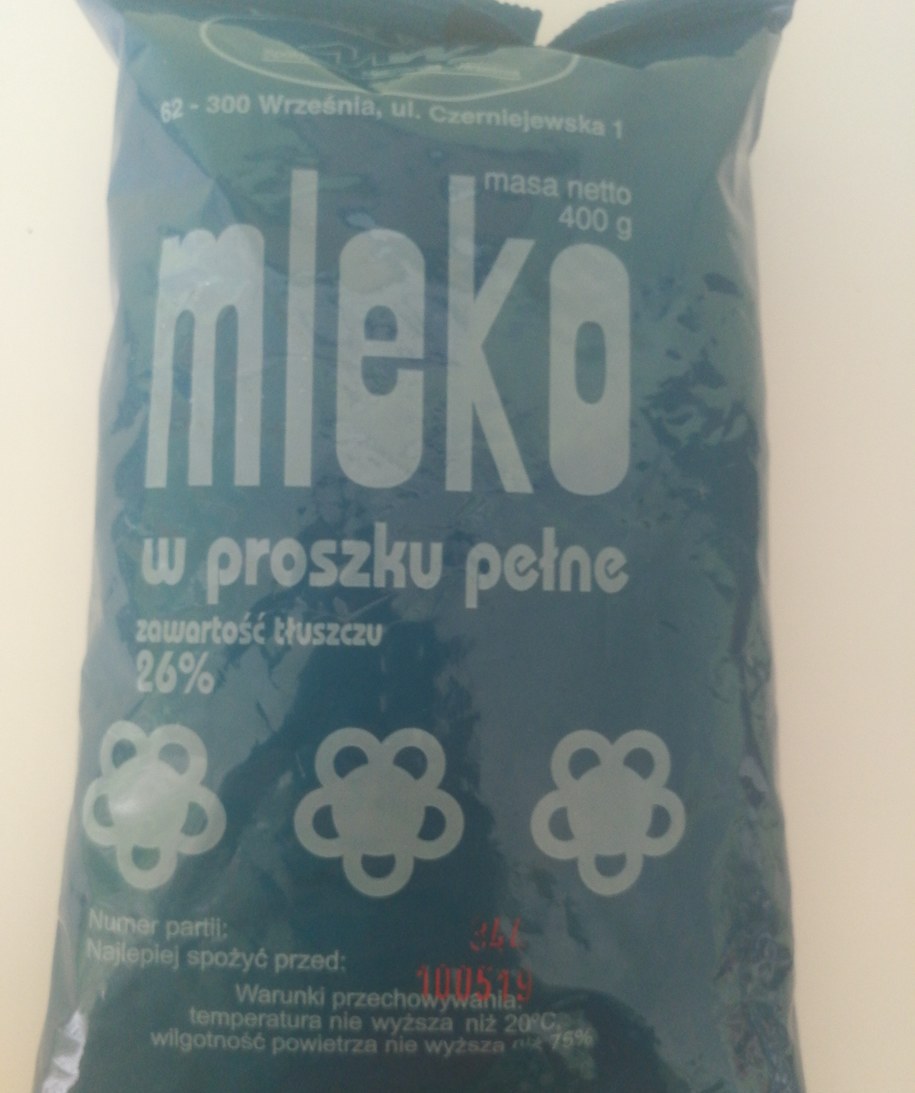 Mleko w proszku /Główny Inspektorat Sanitarny /Materiały prasowe