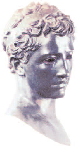 Młody Hannibal, brązowe popiersie z Wolubilis /Encyklopedia Internautica