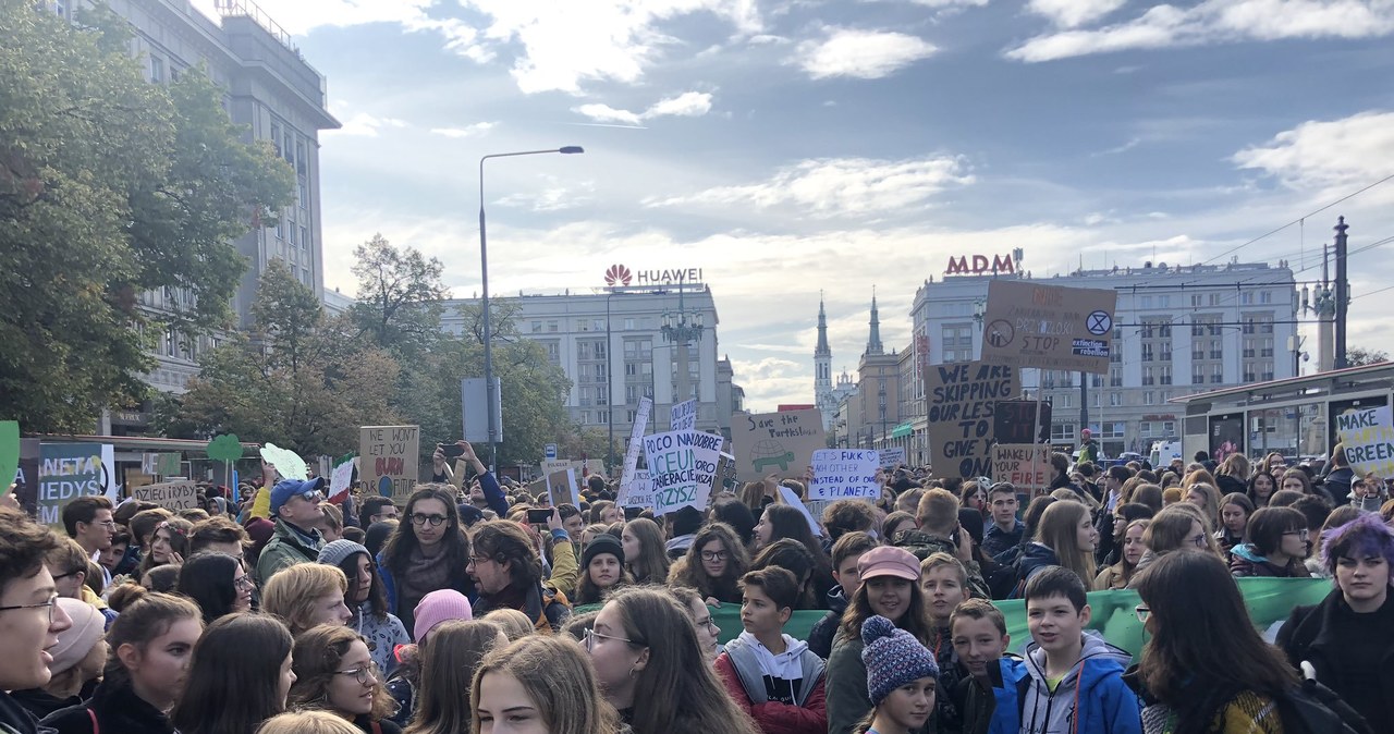 Młodzieżowy strajk klimatyczny w Wraszawie