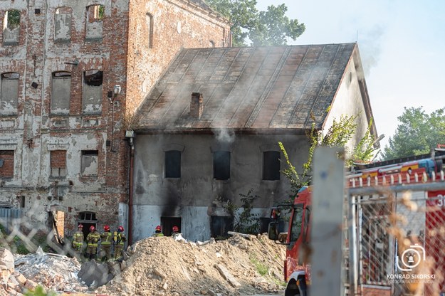 Młyn Szancera w ogniu /Fotografia Ratownicza Konrad Sikorski /Archiwum prywatne