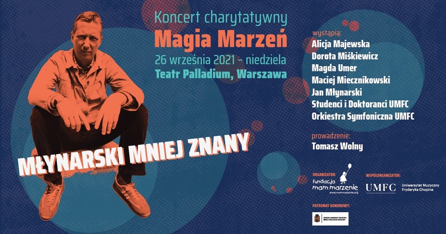 ​Młynarski znów na scenie! Koncert charytatywny Fundacji Mam Marzenie /Materiały prasowe