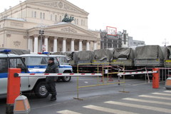 Mobilizacja policji i oddziałów OMON w centrum Moskwy