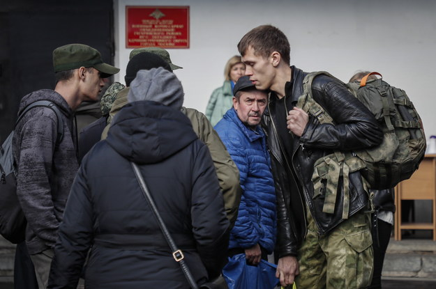 Mobilizacja w Moskwie na zdjęciu ilustracyjnym /YURI KOCHETKOV /PAP/EPA