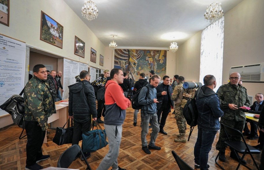 Mobilizacja w Rosji /ARKADY BUDNITSKY /PAP/EPA