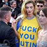 Mocny przekaz modelki w Cannes. Zwróciła się do Putina