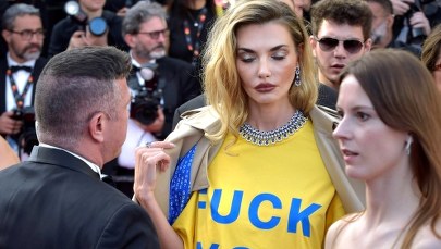Mocny przekaz modelki w Cannes. Zwróciła się do Putina