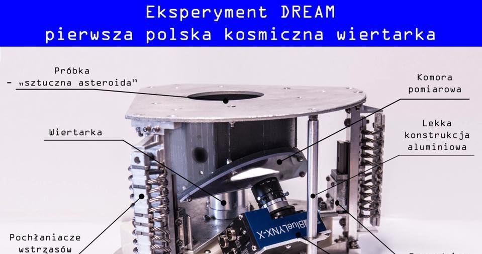 Model kosmicznej wiertarki opracowanej w ramach projektu DREAM /materiały prasowe