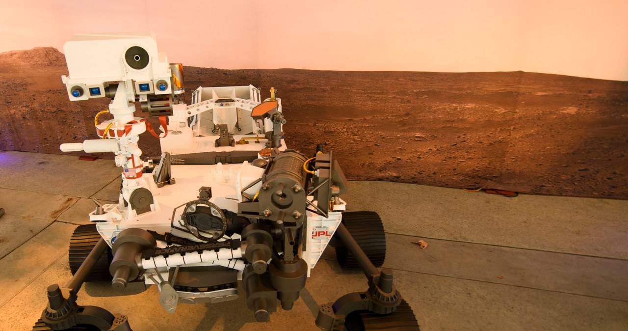 Model łazika - odpowiednik tego, który został wysłany przez NASA na Marsa /AFP