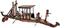 Model łodzi egipskiej, 2200-1800 p.n.e. /Encyklopedia Internautica