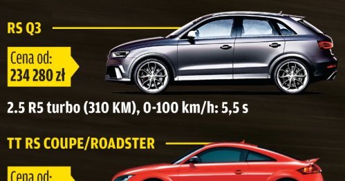 Modele Audi z rodziny RS /Motor
