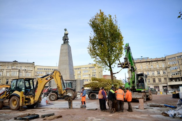 Modernizacja Placu Wolności w Łodzi - zmieni miejsce w ostoję zieleni /lodz.pl /Materiały prasowe