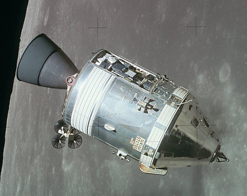 Moduł Dowodzenia/Serwisowy w czasie misji Apollo 11 /NASA /domena publiczna