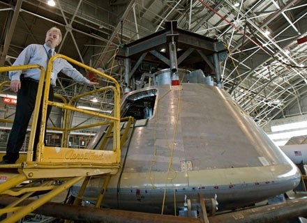 Moduł załogowy Oriona, budowany w ramach programu Constellation. /AFP
