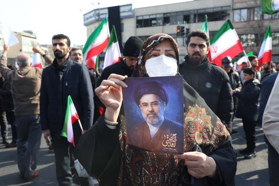 Modżtaba Chamenei został w niedzielę wybrany na stanowisko najwyższego przywódcy duchowo-politycznego Iranu /Abedin Taherkenareh   /PAP/EPA