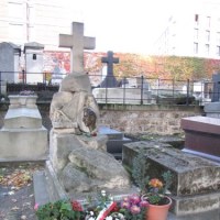 Grób Juliusza Słowackiego na Cmentarzu Montmarte