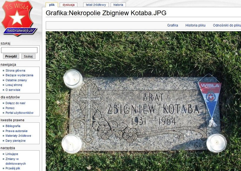 Mogiła Zbigniewa Kotaby - Maryhill Catholic Cemetery w Chicago /materiały prasowe