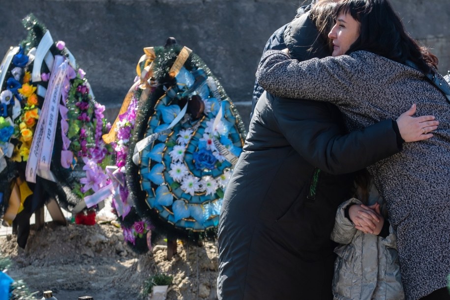 Mogiły poległych w czasie wojny z Rosją /Wojtek Jargiło /PAP