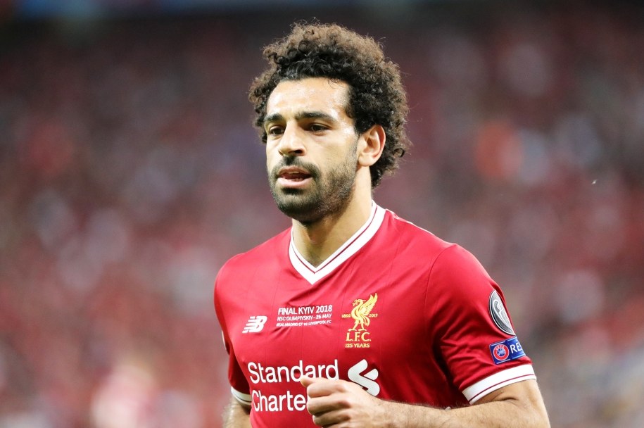 Mohamed Salah w trakcie pojedynku Liverpoolu z Realem Madryt w finale Ligi Mistrzów /ARMANDO BABANI  /PAP/EPA