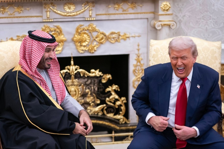 Mohammed ibn Salman i Donald Trump podczas wizyty prezydenta USA w Rijadzie (zdjęcie z listopada 2025 r.) /NATHAN HOWARD / POOL /PAP/EPA