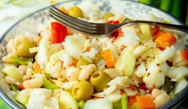 Moja ulubiona sałatka z rybą. Chętnie jem na lunch czy kolację