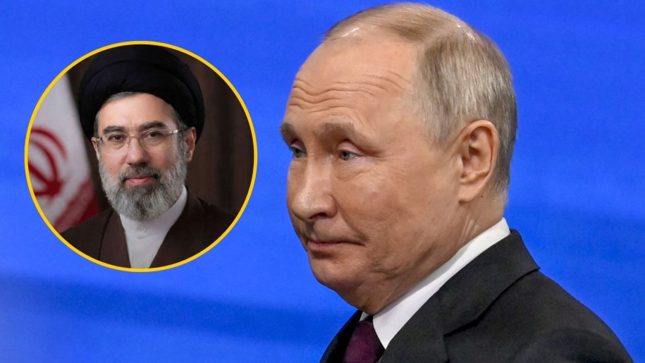 Mojtaba Chamenei (L, fot. Sha Dati/Xinhua News/East News), Władimir Putin (P, fot. Shutterstock) /Sha Dati/Xinhua News/East News /Shutterstock