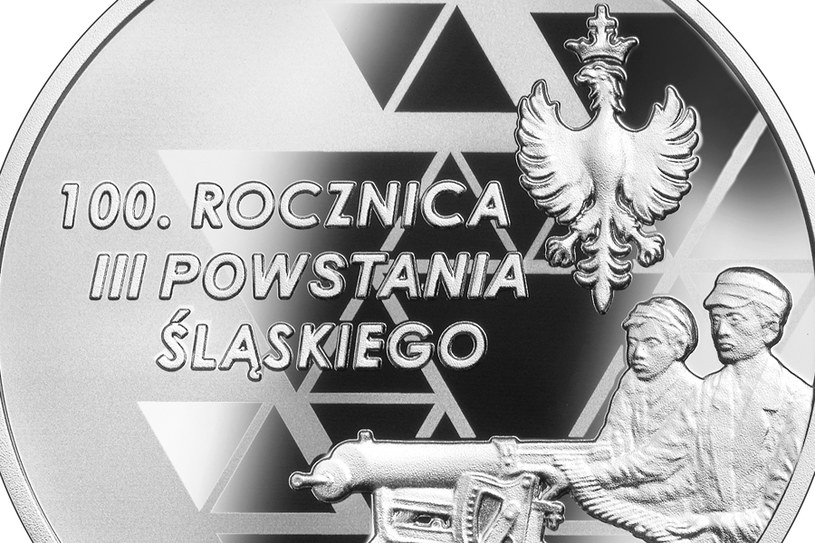 Moneta kolekcjonerska NBP: "100. rocznica III Powstania Śląskiego", szczegóły rewersu /NBP