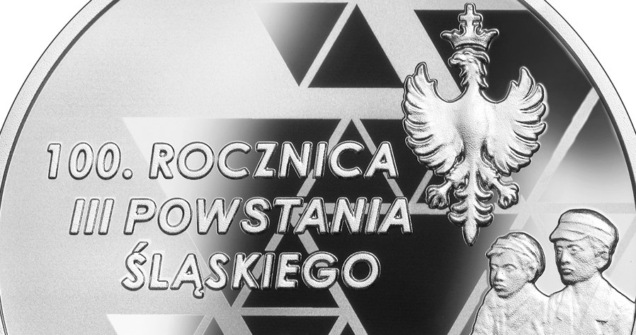 Moneta kolekcjonerska NBP: "100. rocznica III Powstania Śląskiego", szczegóły rewersu /NBP
