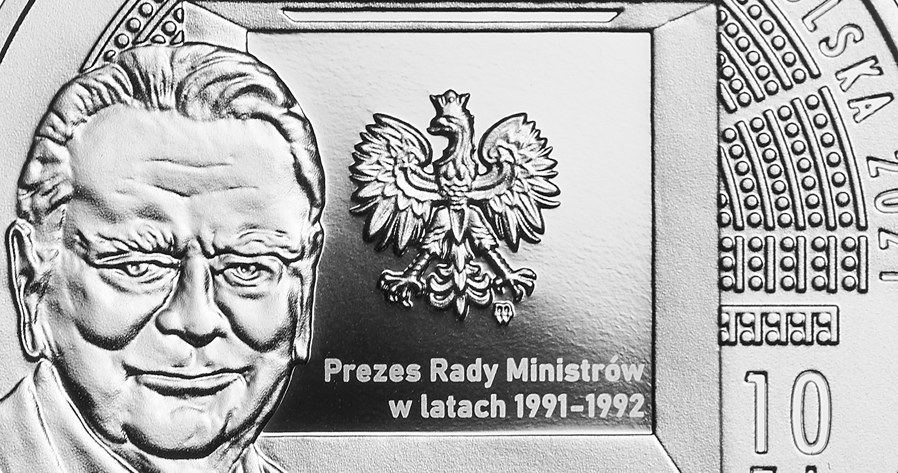 Moneta kolekcjonerska NBP: 30-lecie pierwszych wolnych wyborów parlamentarnych, 10 zł, detal awersu /NBP