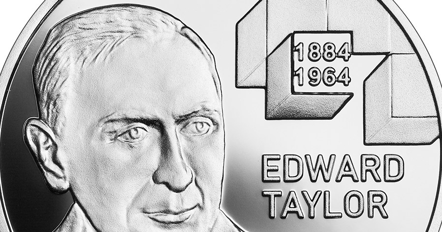 Moneta kolekcjonerska NBP: "Wielcy polscy ekonomiści" - "Edward Taylor" - szczegół rewersu /NBP