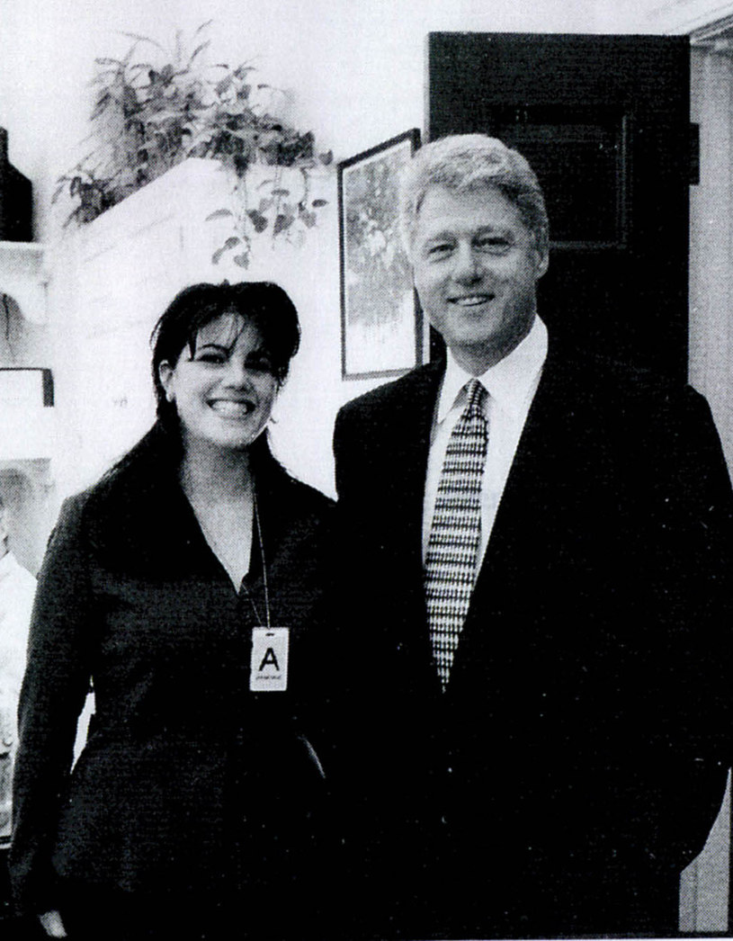 Monica Lewinky, Bill Clinton /Brenda Chase /Getty Images