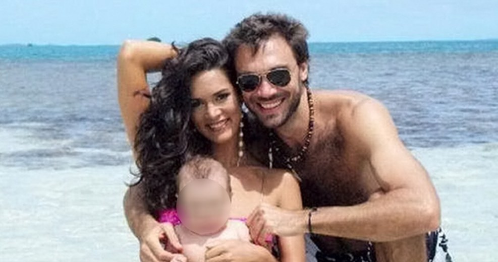 Monica Spear z mężem i córeczką /- /East News