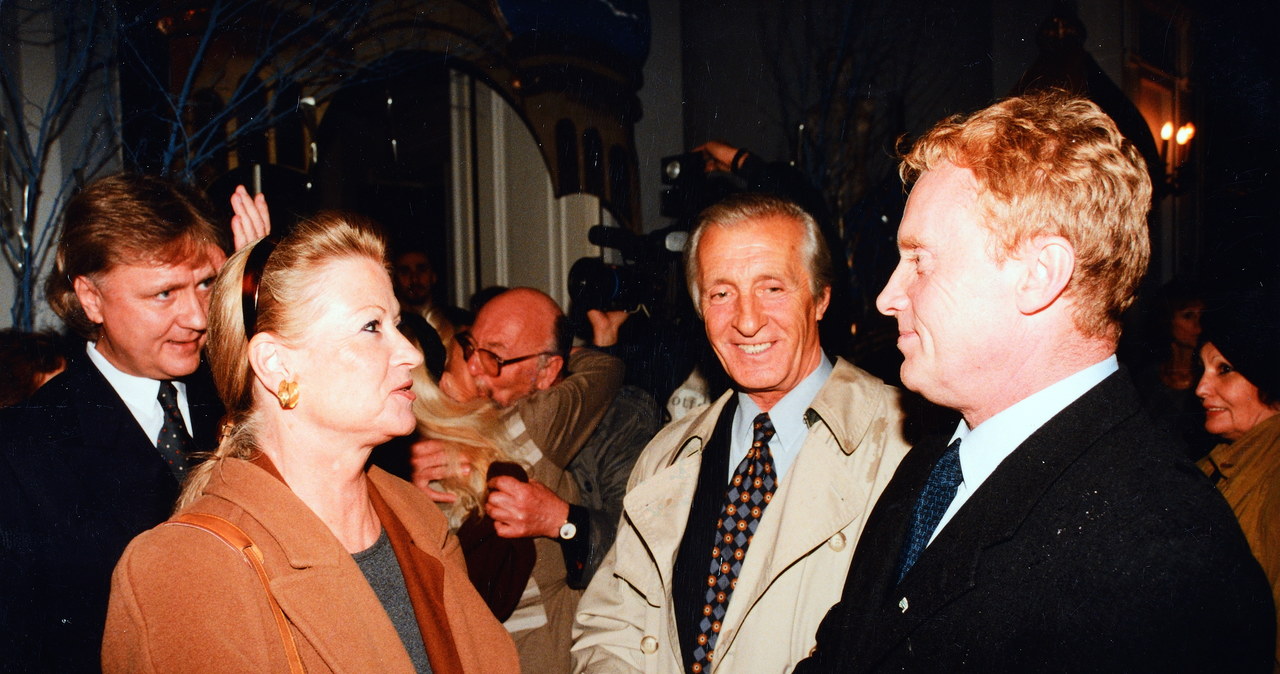 Monika Dzienisiewicz i Daniel Olbrychski w 1993 roku /Marek Szymański /Agencja FORUM