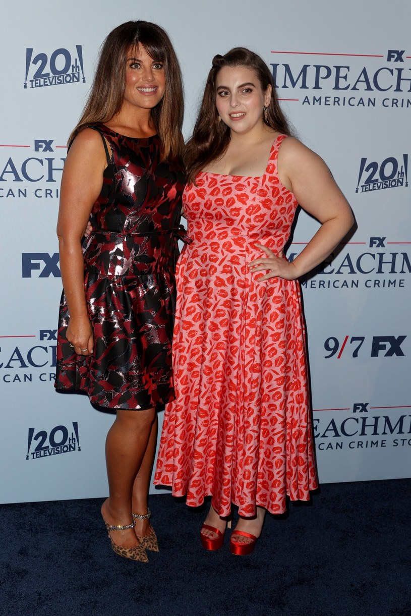 Monika Lewinsky i wcielająca się w jej rolę Beanie Feldstein /Getty Images