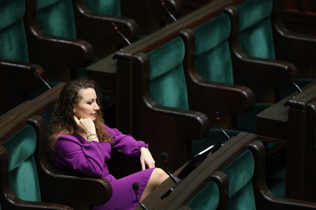 Monika Pawłowska na sali Sejmu /Rafał Guz /PAP