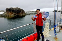 Monika Witkowska dotarła na Antarktydę i płynie w kierunku Georgii Południowej