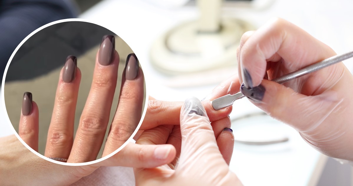 Monochromatyczny french świetnie sprawdzi się jako świąteczny manicure /123RF/PICSEL