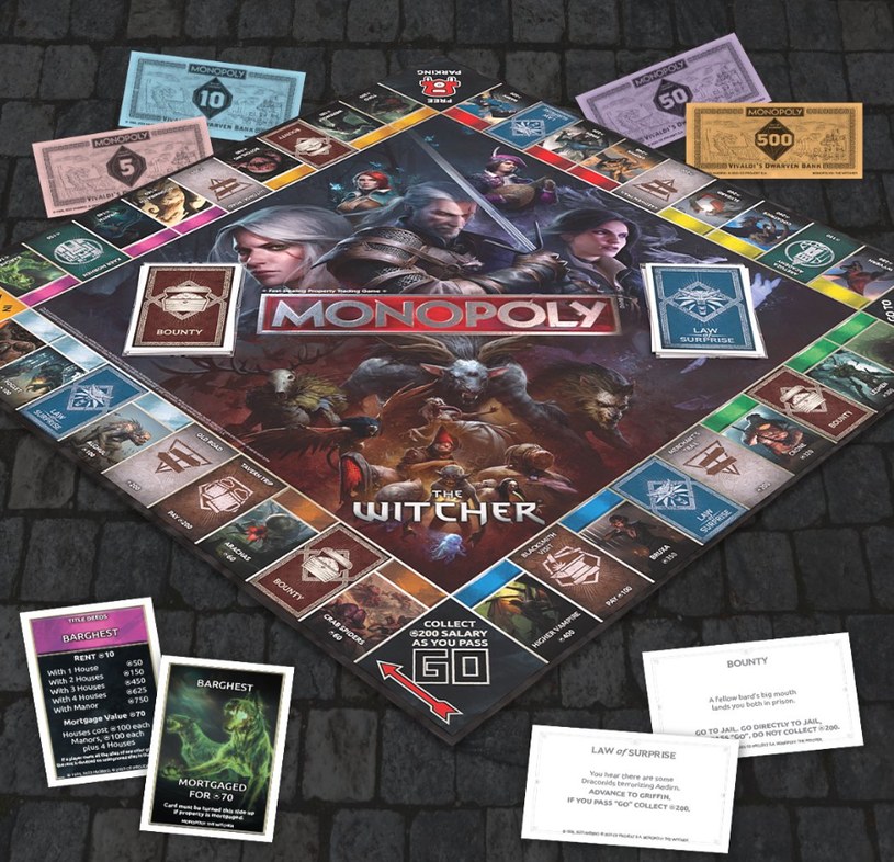 Monopoly: The Witcher /materiały prasowe