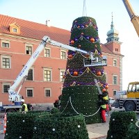 Montaż choinki w Warszawie