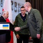 Morawiecki i Kaczyński w Kijowie. "Nasza walka jest wspólna"