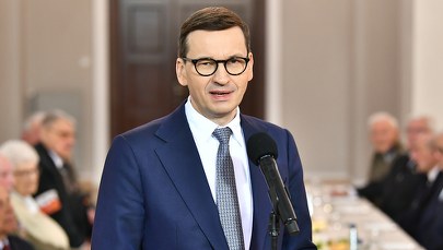Morawiecki: Rosyjskie produkty ociekają dziś krwią