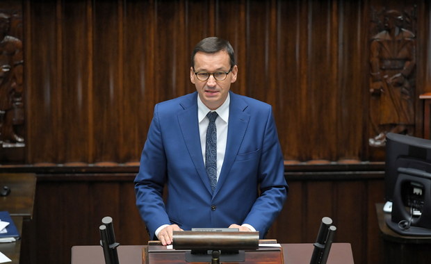 Morawiecki w Sejmie o planie pomocy dla Białorusinów 