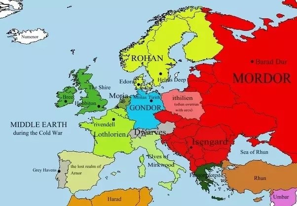 Mordor czyli rosyjskie Imperium zła chce przejąć całą Europę /Twitter