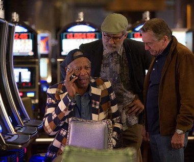 Morgan Freeman, Kevin Kline i Robert De Niro w scenie z filmu "Last Vegas"