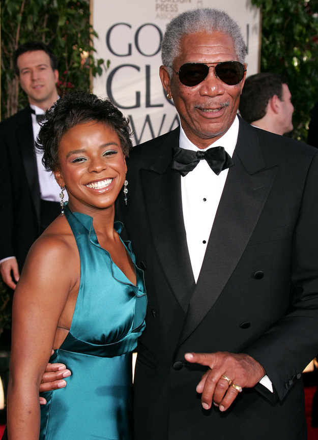 Morgan Freeman z wnuczką /Kevin Winter /Getty Images