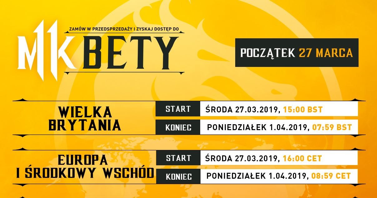 Mortal Kombat 11 – kalendarz zamkniętej bety /materiały prasowe