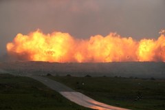 Morze efektownych eksplozji podczas manewrów Zapad-2017