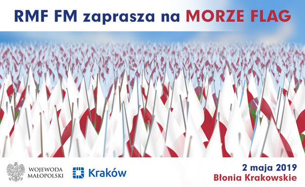 Morze Flag na krakowskich błoniach /Grafika RMF FM