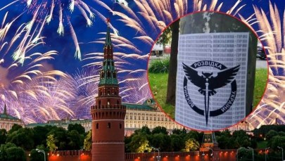 Moskwa "ozdobiona" przez Ukraińców. Specjalne pozdrowienia "wkrótce"